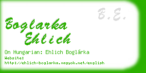 boglarka ehlich business card